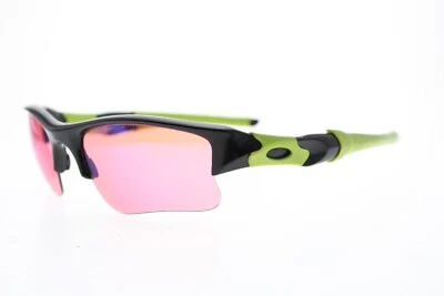 Gafas de sol Oakley FLAK JACKET 26-220 63/14/133 mm negro verde neón Prizm *LEER* Foto 1 de 4