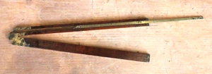 STANLEY No. 12 Boxwood and Brass Carpenter's Sliding Rule - Picture 1 of 3