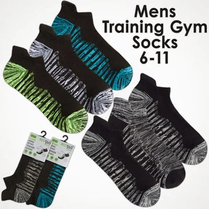 Herrensocken Laufen Training Fitnessstudio tief geschnittene Socken Aktiveinlagen gepolstertes Netz 6-11 - Bild 1 von 11