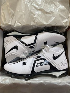Botines de fútbol Nike Alpha Menace Pro 3 desmontables DH3293-100 blancos/negros para hombre 12” - Imagen 1 de 5