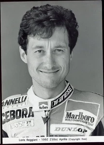 photo originale.1992. moto 250 CC Aprilia . Loris Reggiani - Imagen 1 de 1