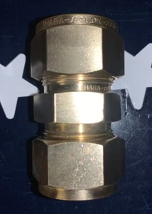 IHARA 3/4” Brass Tubing Straight Union B-1210-6 - Picture 1 of 4