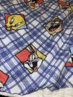 Vintage Bibb Twin Warner Brothers Wb Tweety Sylvester Tax Flat Bed Sheet Blend