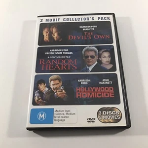 Harrison Ford 3 Movie Collection DVD Devils Own Random Hearts Hollywood Homicide - Picture 1 of 9