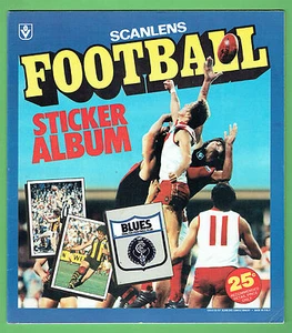 #FF. SET OF 1983 SCANLENS VFL UNMOUNTED STICKERS & ALBUM - Picture 1 of 1