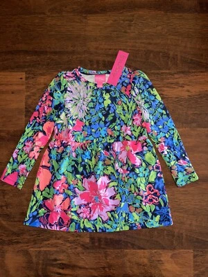 Lilly Pulitzer Girl SMALL 4-5 Festive Fantasy MINI TEIGEN DRESS Knit Swing NWT - Image 1 of 4
