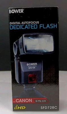 Bower SFD728C Digital Autofocus Dedicated Flash for Canon E-TTL I/II - Image 1 of 4