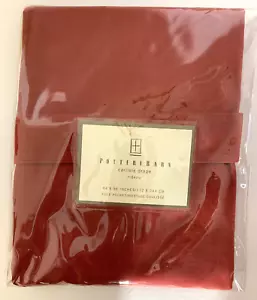 NEW Pottery Barn Carlisle Drape 100% Cotton 44x96 Pole Pocket Red Single Panel - Picture 1 of 2