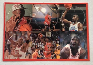 1990'S Michael Jordan Pog card 6 Caps Chicago Bulls NBA NEW - Picture 1 of 2