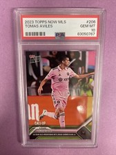 2023 Topps Now MLS Tomas Aviles 206 Rookie CALL-UP PSA 10 GEM MT INTER MIAMI DD3