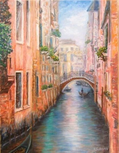 Fine Art Limited Edition 2/25 Giclee Print Venice Italy Cityscape Landscape COA - Picture 1 of 4