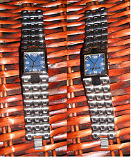 Orologi Sisley Donna Swarowski Borchie Silver Acciaio Quadrato Blu 29 mm Minimal