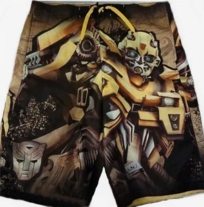 Transformers Bumblebee SWIM TRUNKS New Child size 4-5 XS 8 Med BOY SHORTS 2010 - Picture 1 of 2