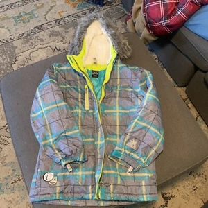 ZeroXposur Winter Puffer Coat, Kids M 10/12, Faux Fur Sherpa Hood, Quilted, Warm - Picture 1 of 16