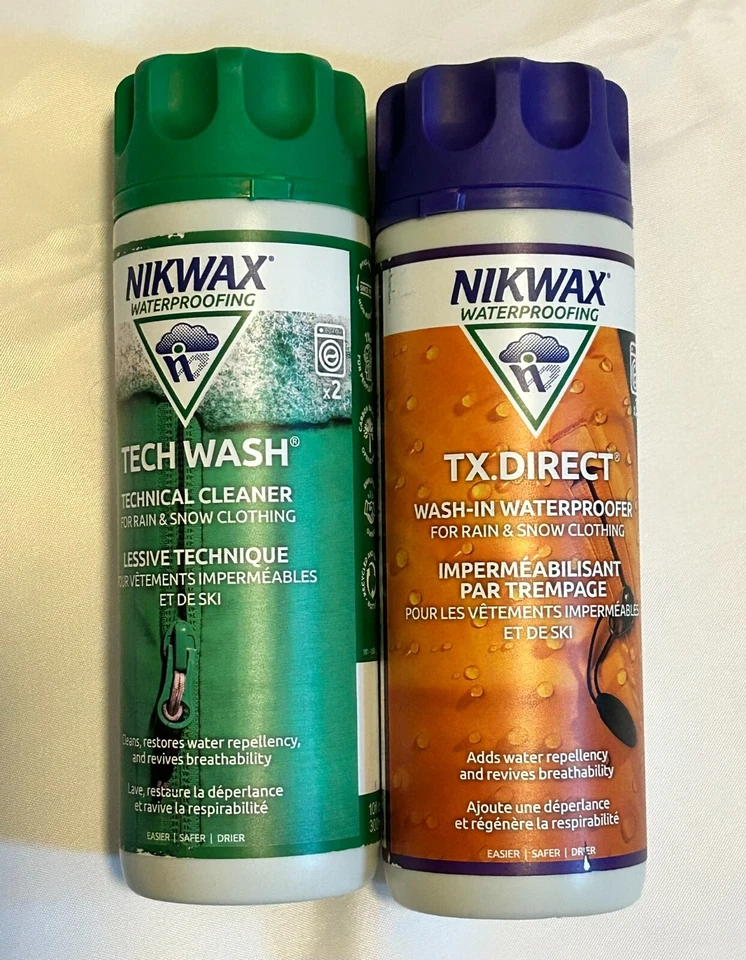 Nikwax Hardshell Cleaning & Waterproofing Duo-Pack 20 oz / 600ml