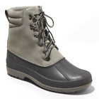 Goodfellow & Co Mens Atley Gray Water Resistant Leather Duck Winter Snow Boots