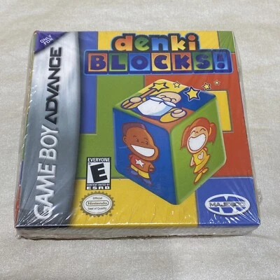 Denki Blocks (Game Boy Advance GBA, 2002) Brand New Factory Sealed USA Fast Ship - Image 1 of 4