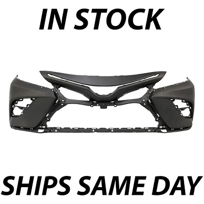 NEW Primered Front Bumper Cover Replacement for 2018-2020 Toyota Camry SE 18-20 - Изображение 1 из 4