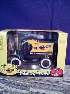 Pennzoil Model T Delivery Truck, Heavy Duty Cast Metal, Bank Collectible. - Picture 1 of 5