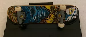 Vintage TECH DECK SKATEBOARD CAUTION BERMUDA TRIANGLE WHIRLPOOL SHIP FIRE SKULLS - Bild 1 von 8