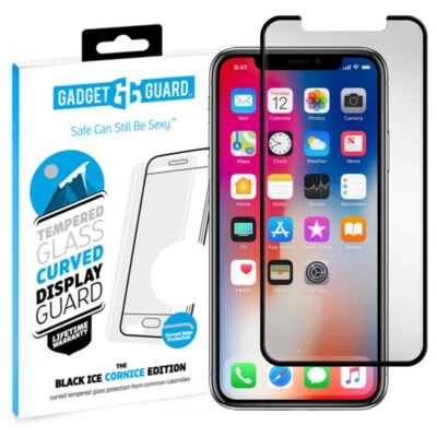 Gadget Guard Black Ice Cornice Curved Tempered Glass for Apple iPhone X / XS - Image 1 of 3