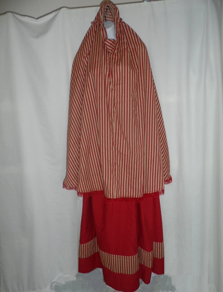 Mujeres Oración Shalat Paño Mukena Khimar Largo Hijab Conjunto Falda Algodón IMPRESIÓN Y LISO Foto 1 de 1