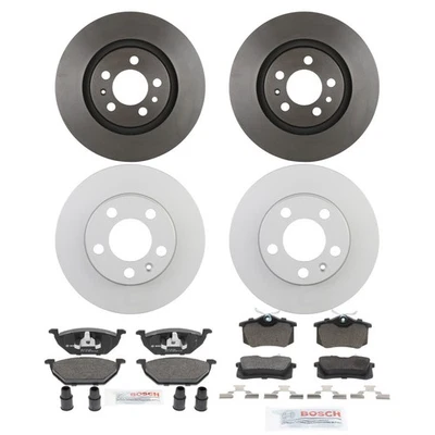 Bosch QuietCast полуметаллическая тормозная колодка и комплект ротора для 98-01 Volkswagen - Изображение 1 из 4