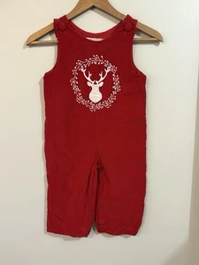 Southern Tots Jungen 3T Longall Strampler rot Rentier Urlaub Weihnachten - Bild 1 von 7