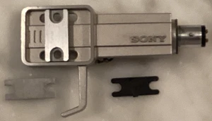 SONY SH-145 SILVER HEADSHELL WITH BAR & SHIMS - Picture 1 of 3