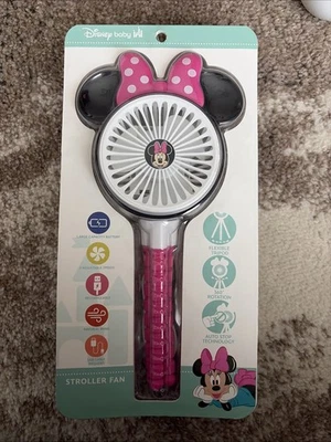 DISNEY BABY-MINNIE MOUSE STROLLER FAN Rechargeable 3 Speed - Image 1 of 4