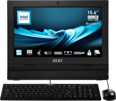 MSI PRO AP162T 15.6" FHD Touch All In One PC Dual LAN 2×COM Parallel VGA Wi-Fi - Bild 1 von 4