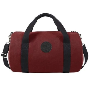 New Duluth Pack Zippered Round Duffle Bag - Burgundy - Picture 1 of 1