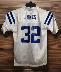 Vintage Edgerrin James Jersey Youth Large 14/16 Indianapolis Colts NFL Reebok - Picture 1 of 4
