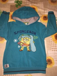 Spongebob Pullover Gr.134/140 mit Kapuze Türkis C&A - Bild 1 von 10