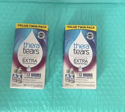 2x Theratears Extra Value Twin Pack Terapia Ojo Seco 2 0.5oz Exp 2026+ Foto 1 de 2