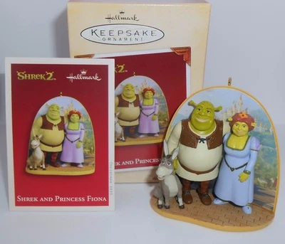 Hallmark Adorno de Navidad 2005 SHREK Y PRINCESA FIONA Dreamworks H80 Foto 1 de 4