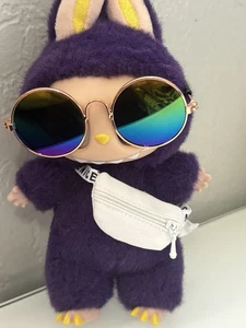 New Handmade Purse Fanny Pack & Sunglasses For Dolls, Labubu Doll Not Included - Picture 1 of 2