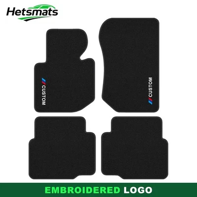 Alfombrillas de terciopelo negras personalizadas para BMW Serie 3 E36 1990-2000 Foto 1 de 4