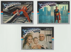 Super Man Trading Cards x3 - 1978 Drake's Cakes Collectible Set - LP/G - Picture 1 of 2
