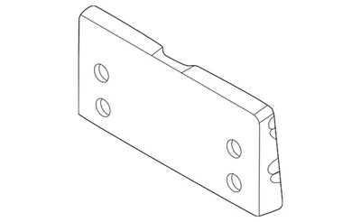 Genuine BMW License Bracket 51118069435 - Image 1 of 2