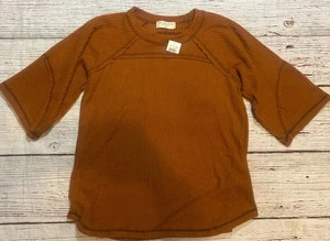 Camicetta Grand Ave Design donna taglie forti 2X top marrone miele - Foto 1 di 6