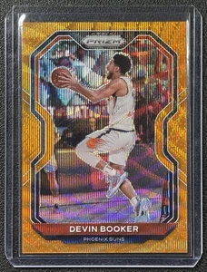 DEVIN BOOKER 2020-21 PANINI PRIZM #214 ORANGE WAVE PRIZM 44/60 SOLES - Imagen 1 de 2
