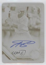 2019 Bowman Draft Chrome Pick Printing Plate Yellow 1/1 Michael Busch Auto 7eo