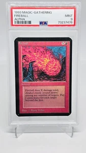 Magic The Gathering 1993 Magic The Gathering Alpha Fireball PSA 9 como nuevo -graduado Alpha- - Imagen 1 de 2