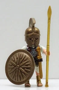 HOPLIT GRIECHE KRIEGER PLAYMOBIL zu Troja vs Achilles Helm Schild Top Custom RAR - Picture 1 of 10