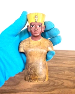 Tutanchamuns Schaufensterpuppe Statue: Miniatur Steinmodell - Bild 1 von 12