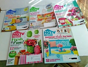 Set 5 HGTV Magazin Rückausgaben ~ Mai, Juli/August 2013 - April, Juni, Juli/August 2014 - Bild 1 von 6