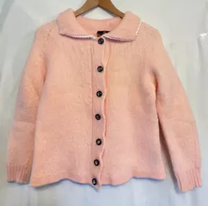 Vintage di Benedetto rosa Strickjacke Pullover Collard Damen Neapel Italien Gr. S - Bild 1 von 8