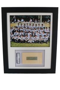 1934 Chicago Cubs Colorized Team Print w/ BGS Beckett 3x5 Signed Guy Bush
