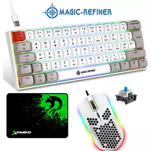 Wired Hot Swappable RGB Mechanical Gaming Keyboard 60%Layout,Lightweight Mouse - Picture 1 of 26